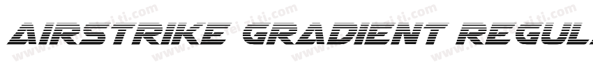 Airstrike Gradient Regular字体转换